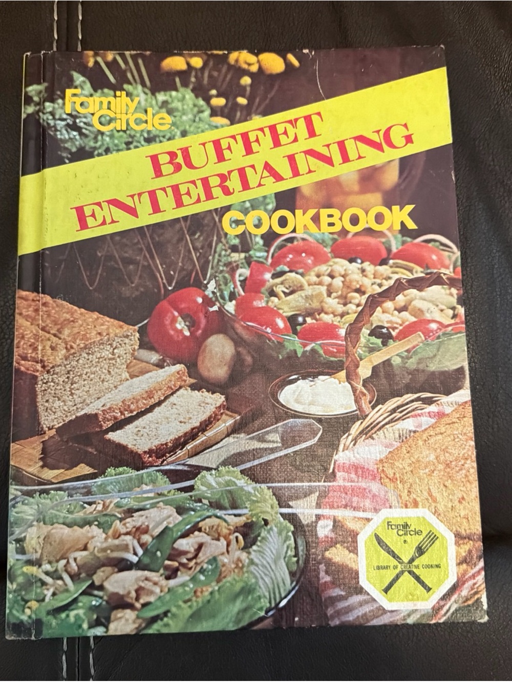Family Circle Buffet Entertaining Cookbook Hardback - Vintage 1978.